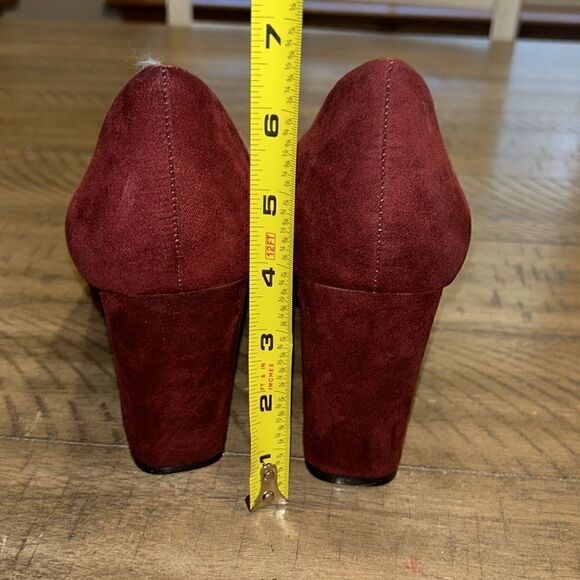 NWOT Atmosphere suede chunk heels size 10 - Picture 3 of 9